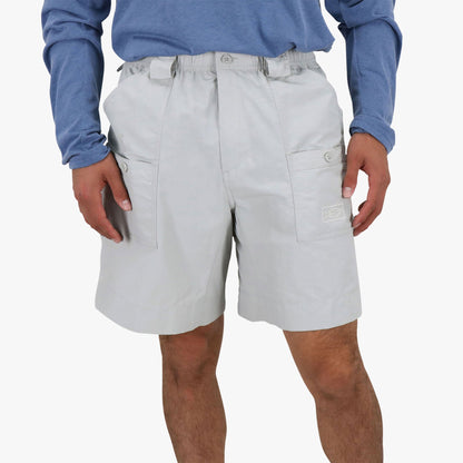 Silver Original Mens Fishing Shorts Long - Limited Colors / AFTCO Essential