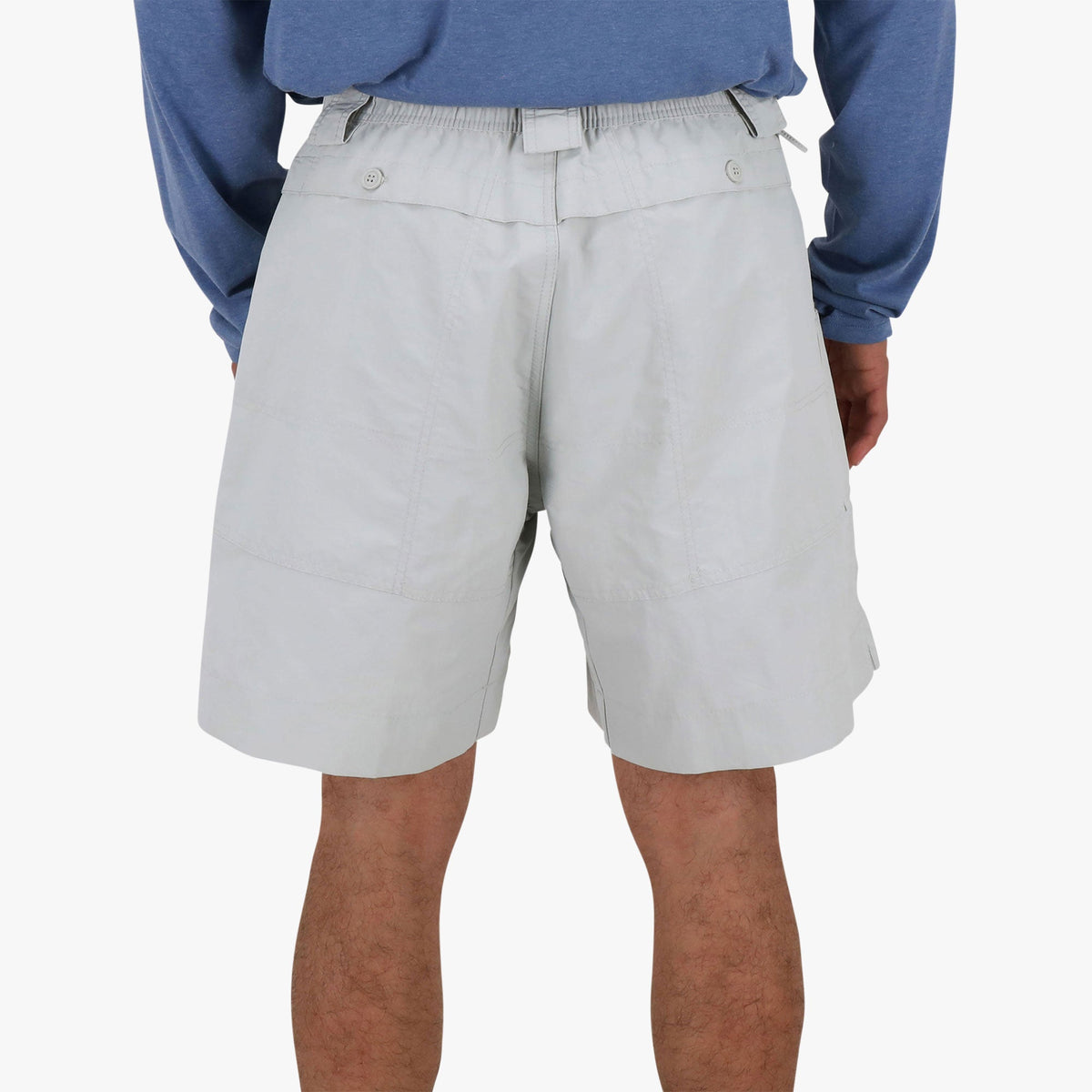 Silver Original Mens Fishing Shorts Long - Limited Colors / AFTCO Essential