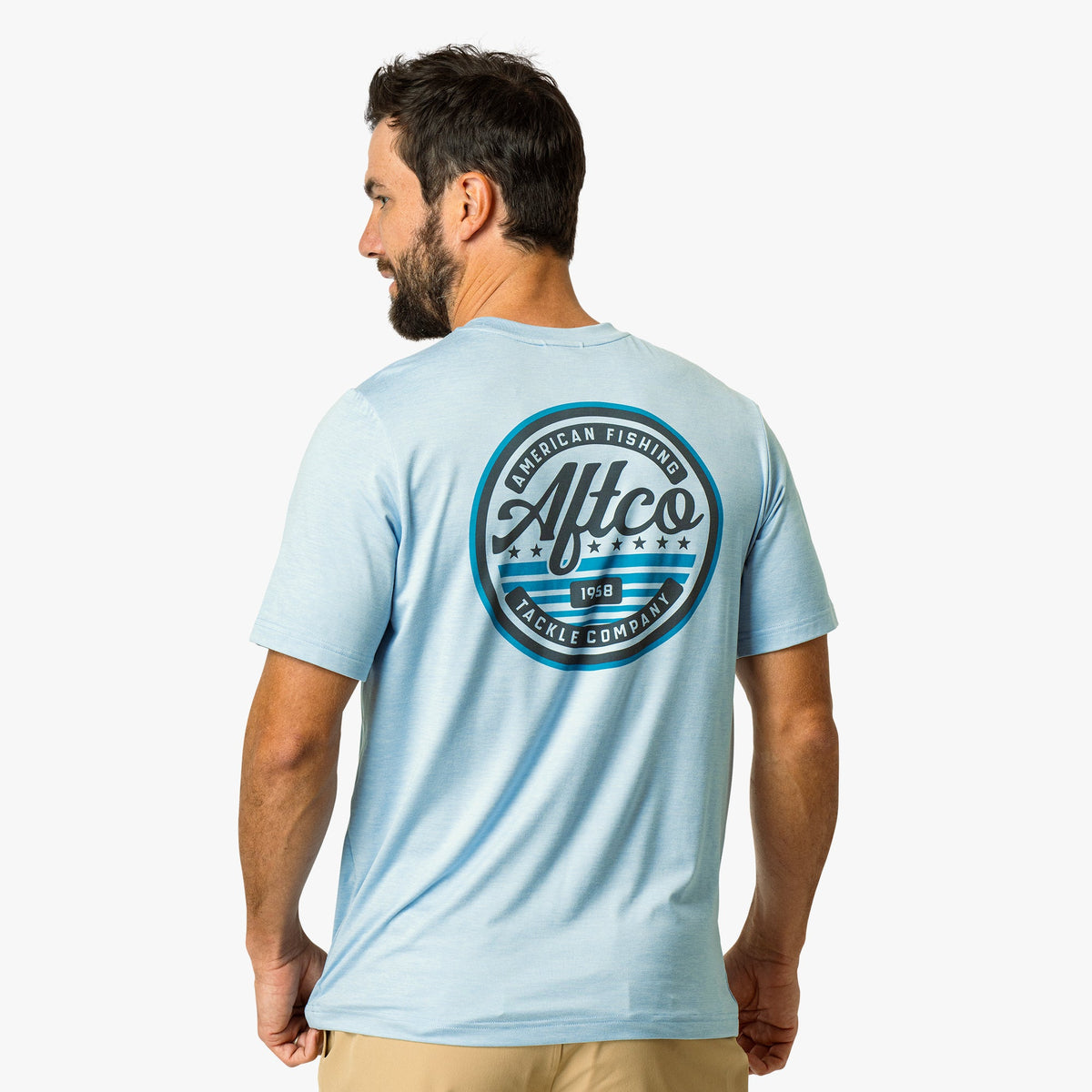 Athletic Heather United Short Sleeve Sun Protection Shirt / AFTCO Trusted