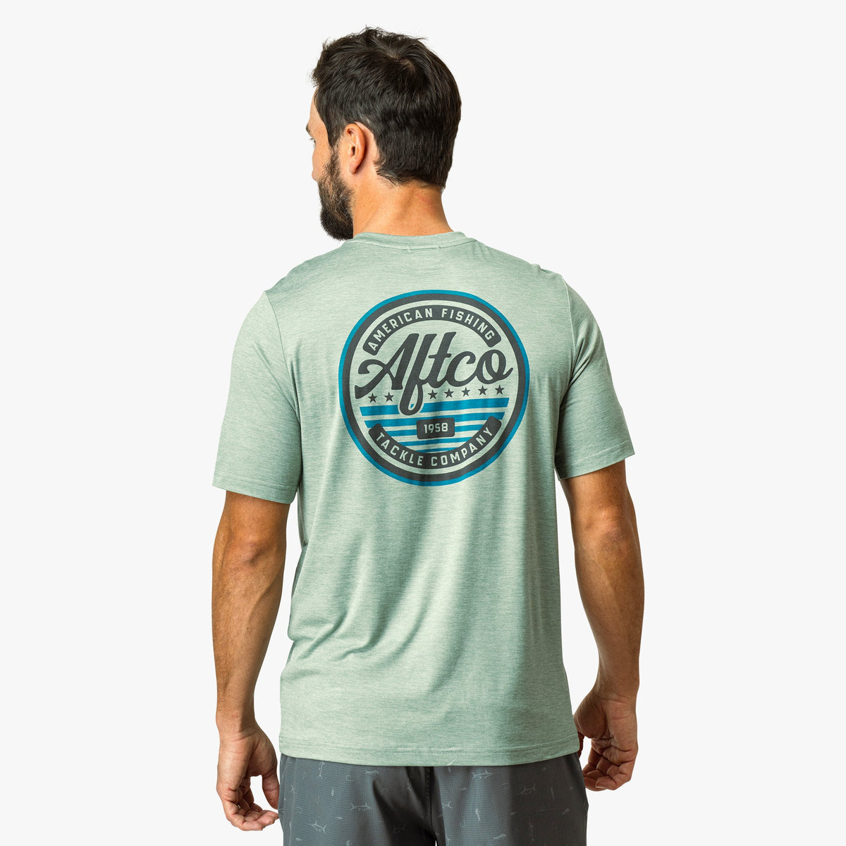 Athletic Heather United Short Sleeve Sun Protection Shirt / AFTCO Trusted