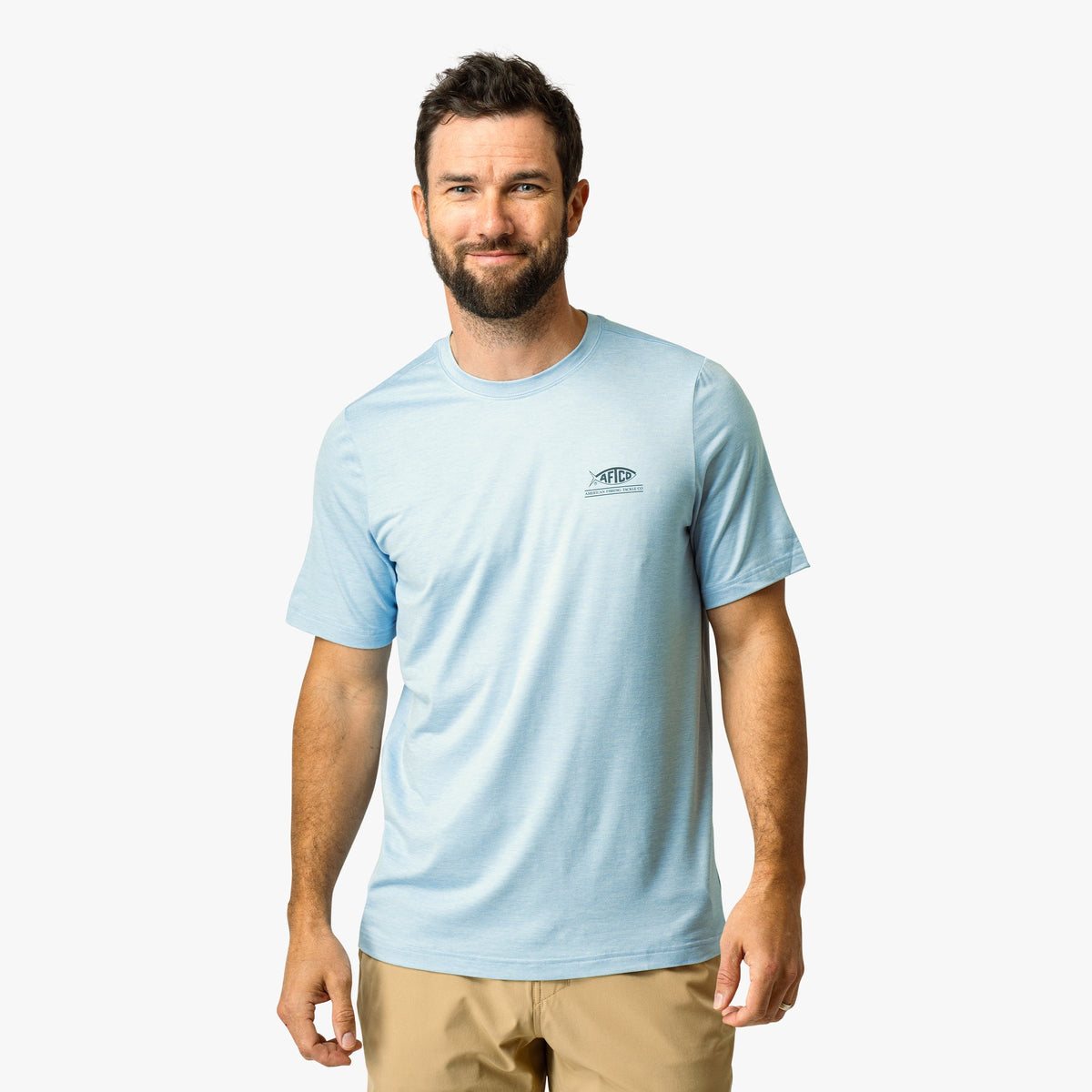 Athletic Heather United Short Sleeve Sun Protection Shirt / AFTCO Trusted
