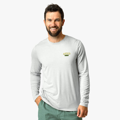 Athletic Heather Reflection Long Sleeve Sun Protection Shirt / AFTCO Premium