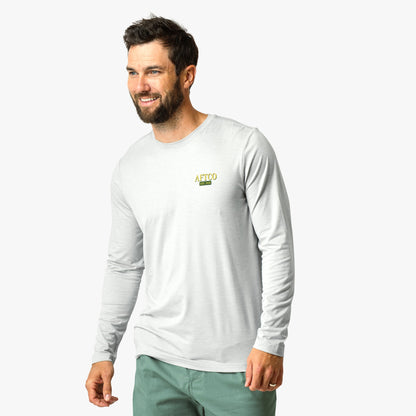Athletic Heather Reflection Long Sleeve Sun Protection Shirt / AFTCO Premium