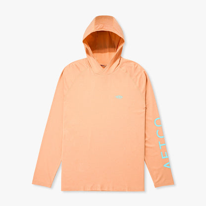 Coral Sands Heather Samurai Long Sleeve Sun Protection Hoodie / AFTCO Trending