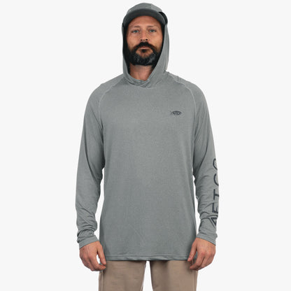 Coral Sands Heather Samurai Long Sleeve Sun Protection Hoodie / AFTCO Trending