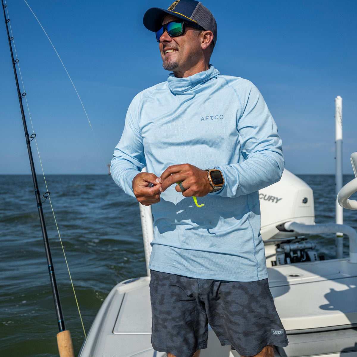Oyster Gray Heather Adapt Tactical Phase Change Performance Shirt / AFTCO Featured