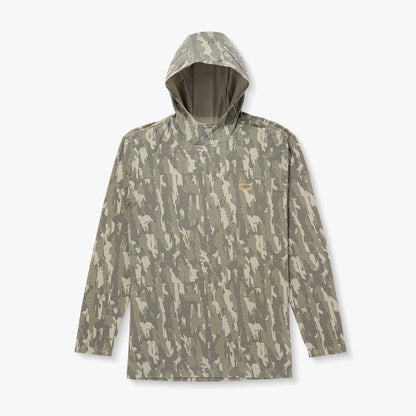 Sand Grouper Camo Ocean Bound Hooded Performance Shirt / AFTCO Sale