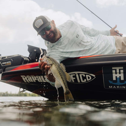 Sand Grouper Camo Ocean Bound Hooded Performance Shirt / AFTCO Sale
