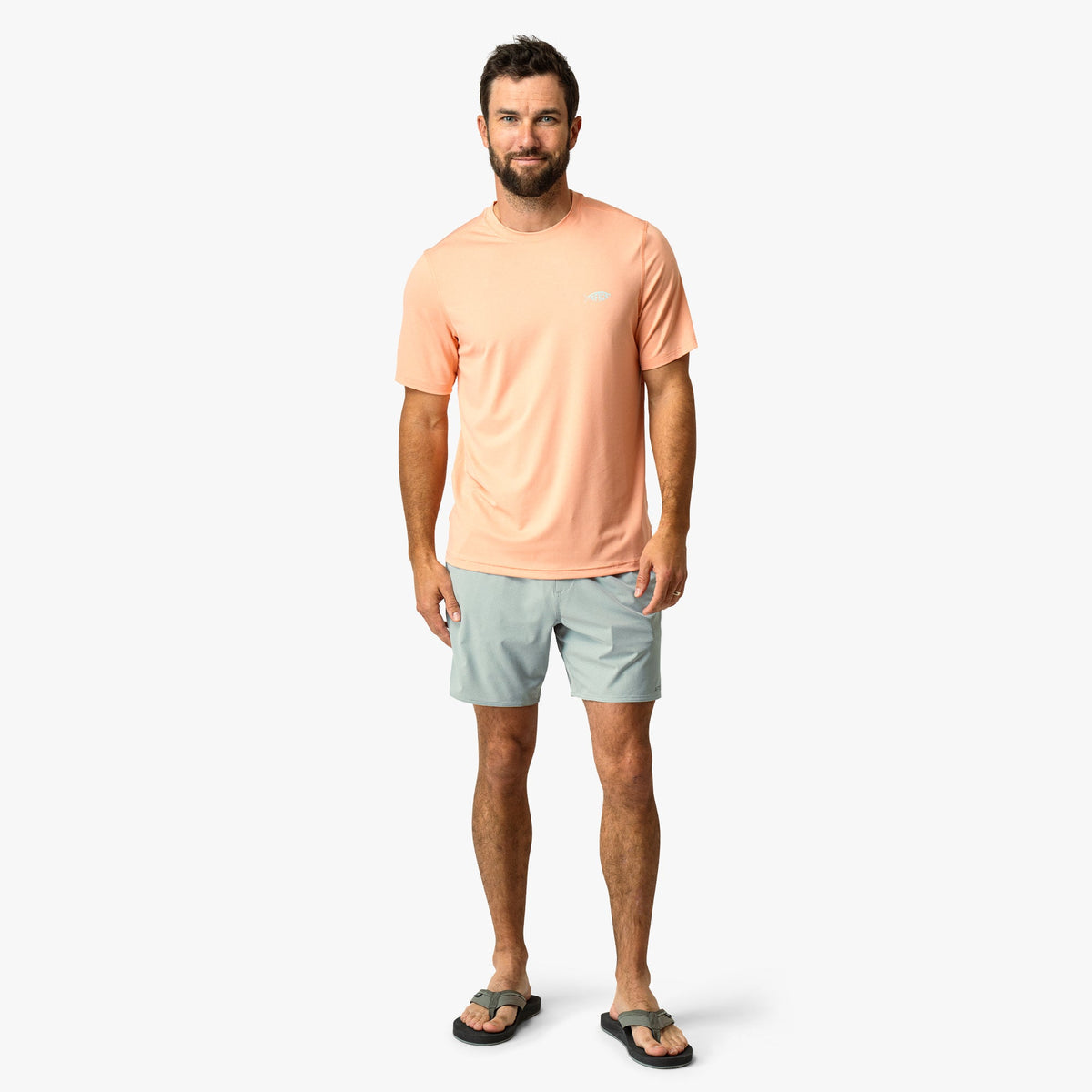 Splish Splash Heather Samurai SS Performance Shirt / AFTCO Recommended