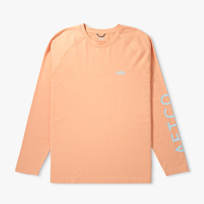 Coral Sands Heather Men's Long Sleeve Sun Protection Shirt - Samurai by AFTCO / AFTCO Special Offer