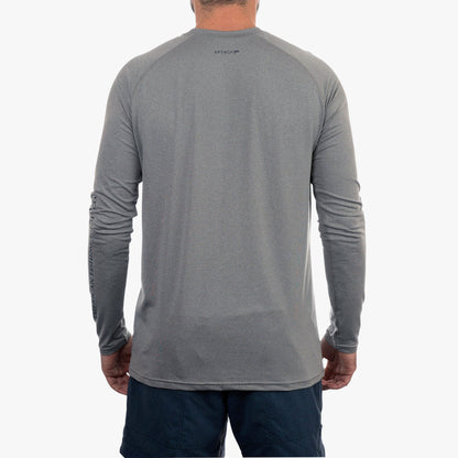 Coral Sands Heather Men's Long Sleeve Sun Protection Shirt - Samurai by AFTCO / AFTCO Special Offer