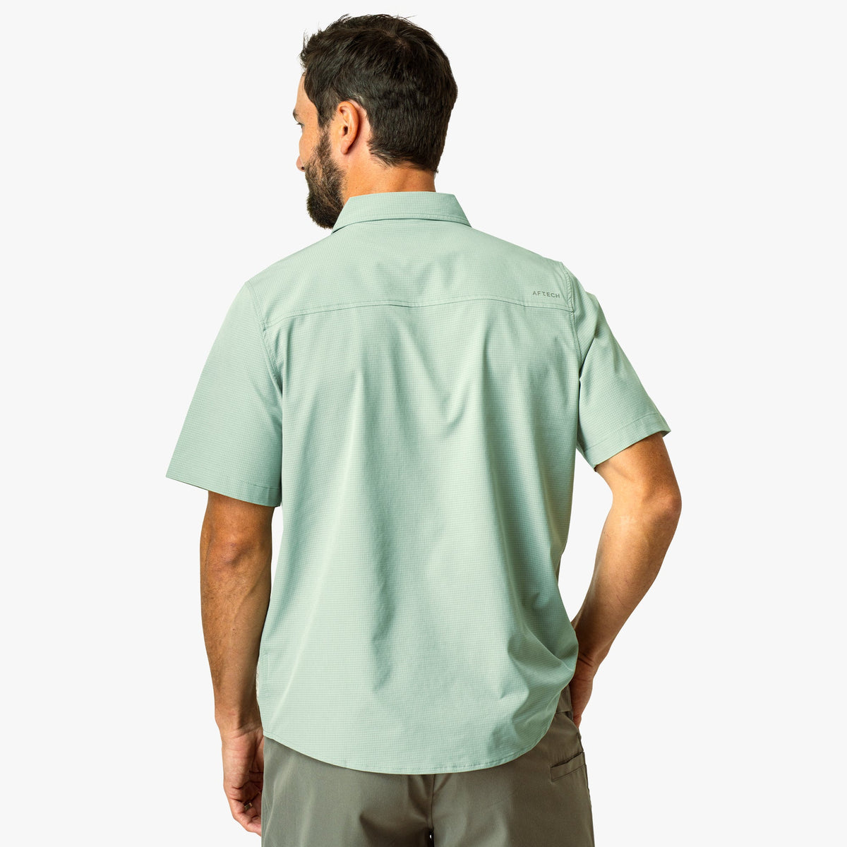 Bay Leaf Air O Mesh SS Button Down Fishing Shirt / AFTCO Sale