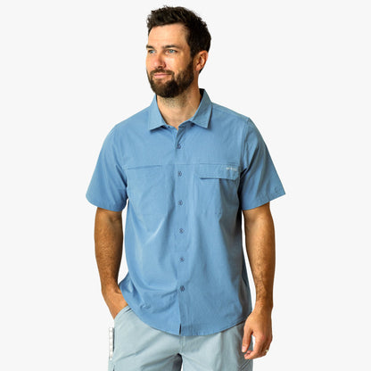 Bay Leaf Air O Mesh SS Button Down Fishing Shirt / AFTCO Sale