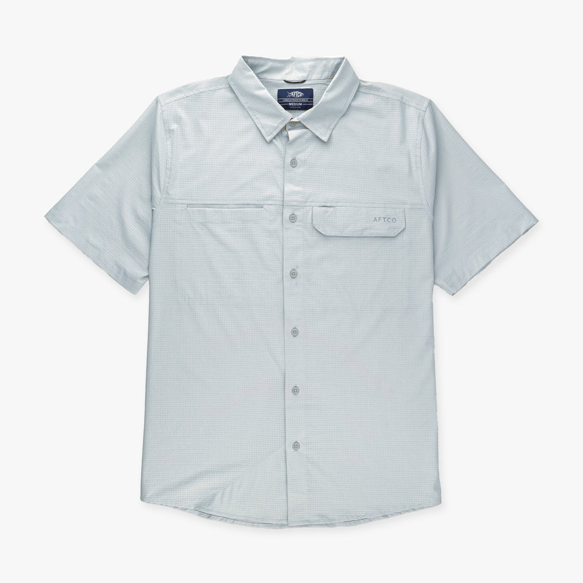Bay Leaf Air O Mesh SS Button Down Fishing Shirt / AFTCO Sale
