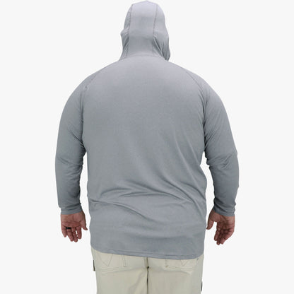 Splish Splash Heather Big Guy Samurai Hooded Performance Shirt / AFTCO Best Seller