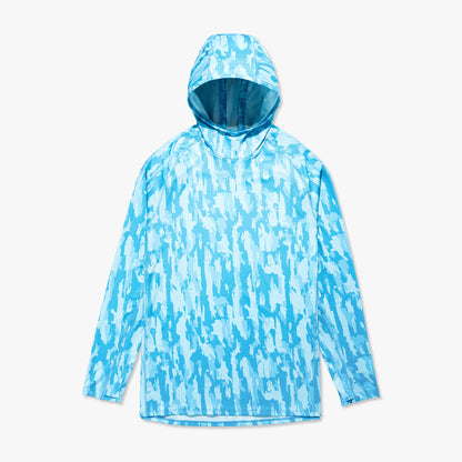 Tidal Current Camo Adapt Phase Change Hooded Fishing Shirt / AFTCO Smart Buy