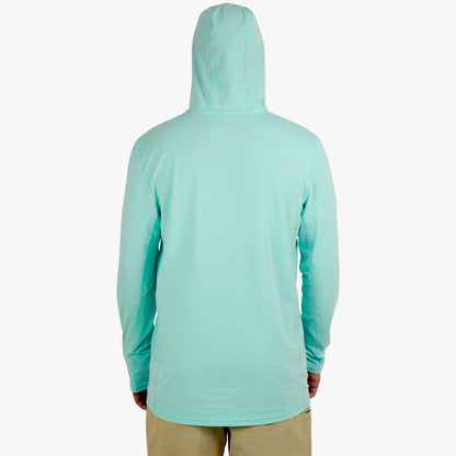 Conch Heather Air O Mesh Hooded Fishing Shirt / AFTCO Smart Buy