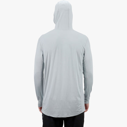 Conch Heather Air O Mesh Hooded Fishing Shirt / AFTCO Smart Buy