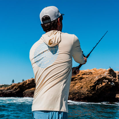 Duck Green Heather Ocean Bound LS UPF Fishing Shirts / AFTCO Classic
