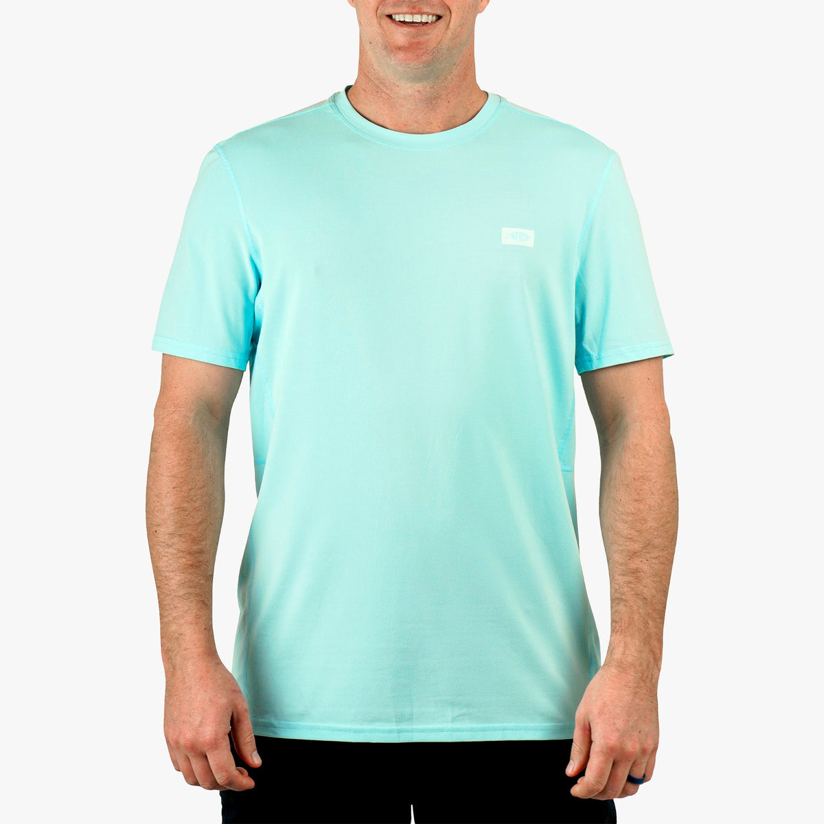 Shoreline Blue Heather Air O Mesh Breathable Fishing Shirt / AFTCO Value