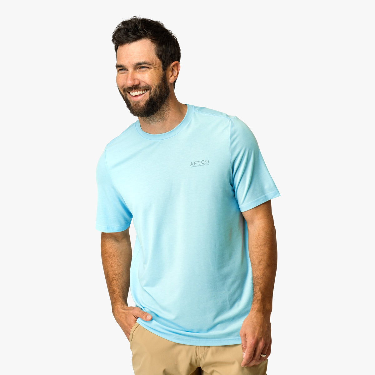 Fathom Heather Ocean Bound Short Sleeve Fishing Shirts |AFTCO / AFTCO Trending