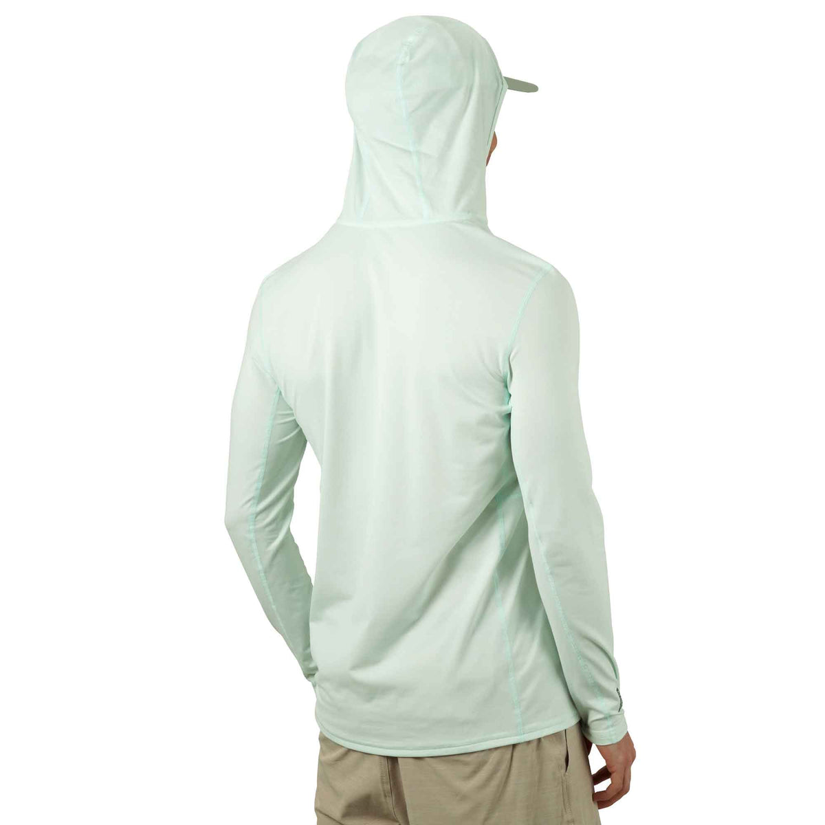 Hint of Mint Heather Air O Mesh Hooded Fishing Shirt / AFTCO Essential