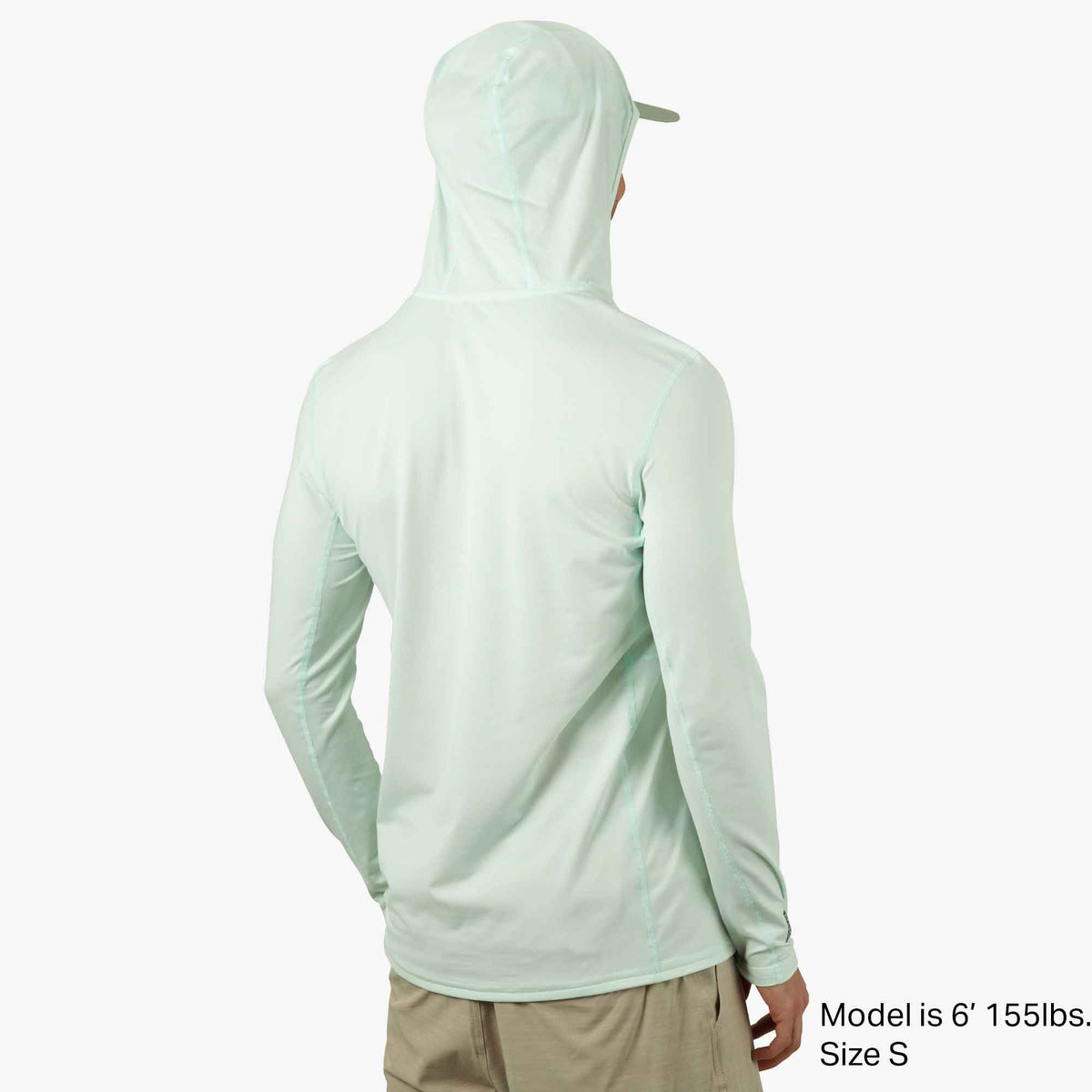 Hint of Mint Heather Air O Mesh Hooded Fishing Shirt / AFTCO Essential