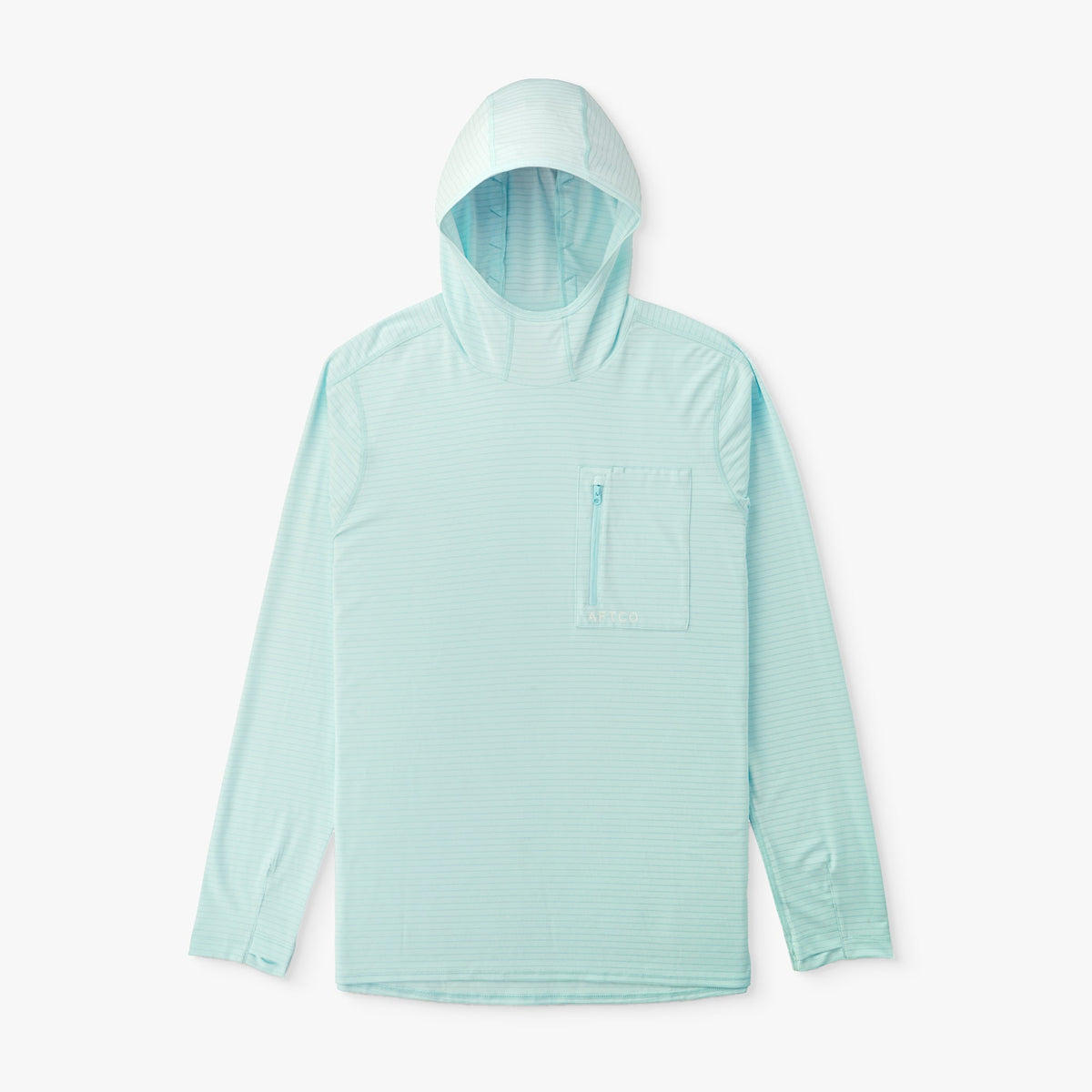 Air Force Blue Channel Hooded Performance Shirt / AFTCO Great Value