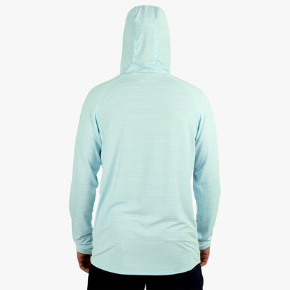 Air Force Blue Channel Hooded Performance Shirt / AFTCO Great Value