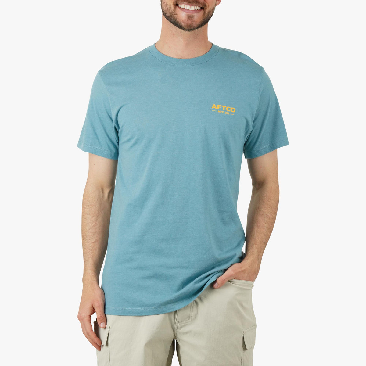 Aquifer Heather Fetch SS Fishing T-Shirts / AFTCO Great Value