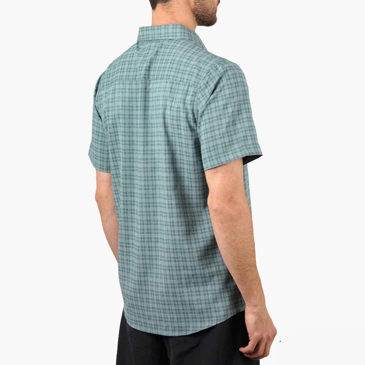 Air Force Blue Dorsal Short Sleeve Button Down Shirt / AFTCO Featured