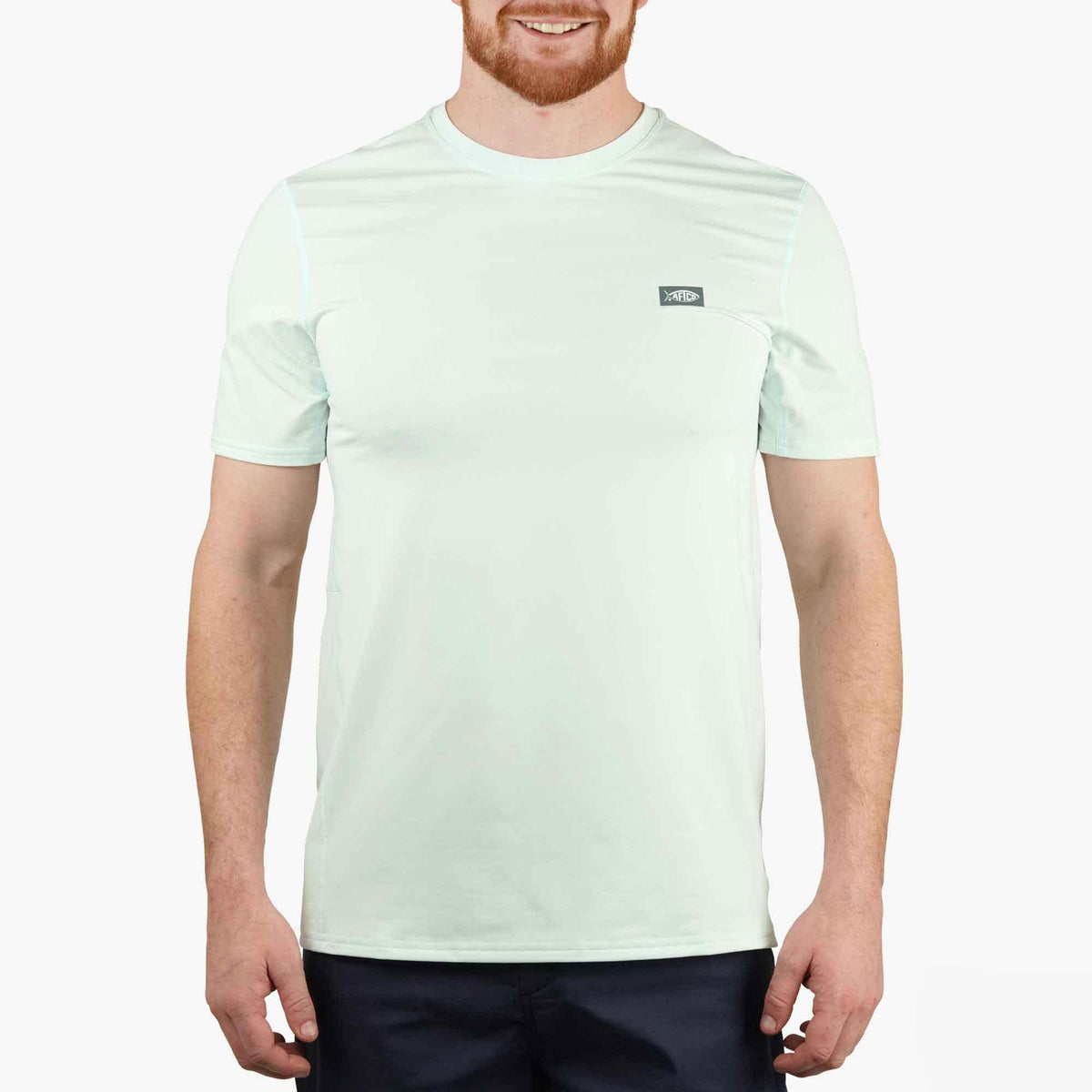 Hint Of Mint Heather Air O Mesh Breathable Fishing Shirt / AFTCO Trending