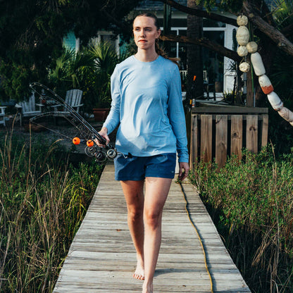 Harbor Gray Women's Cloudbreak Volley Shorts / AFTCO Recommended
