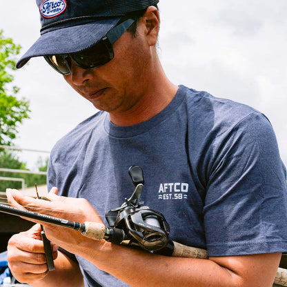 Midnight Heather Rustic Fishing T-Shirts / AFTCO Deals