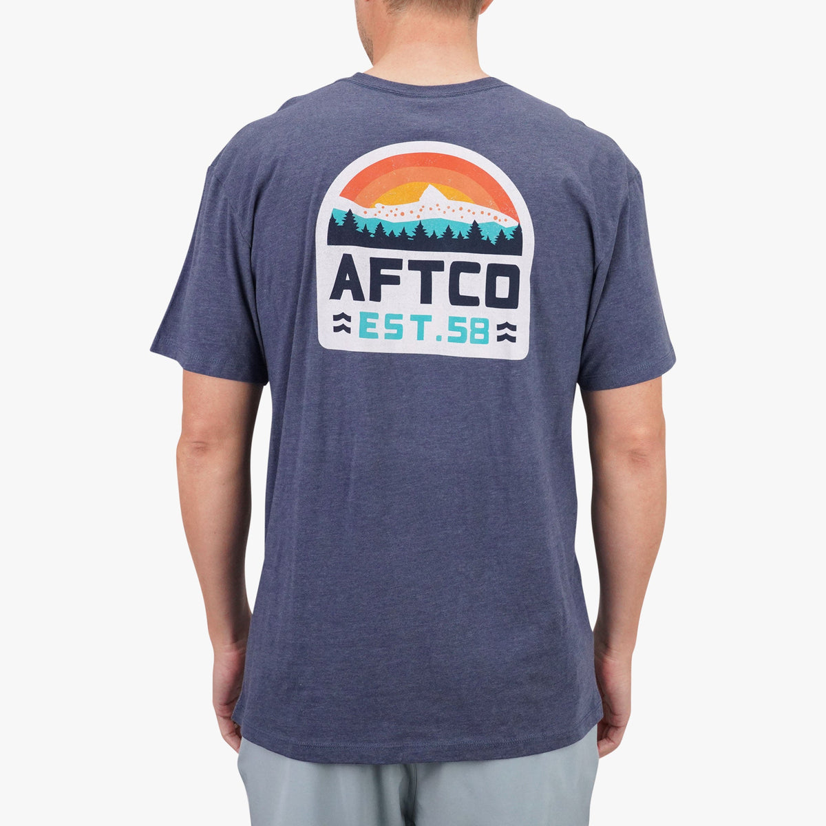 Midnight Heather Rustic Fishing T-Shirts / AFTCO Deals