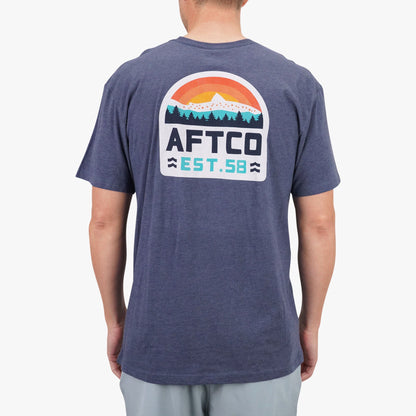 Midnight Heather Rustic Fishing T-Shirts / AFTCO Deals