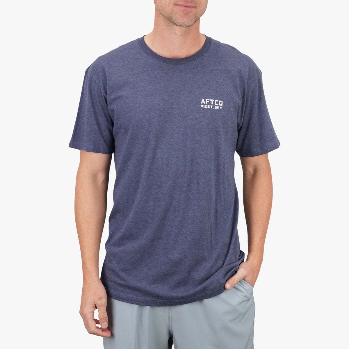 Midnight Heather Rustic Fishing T-Shirts / AFTCO Deals