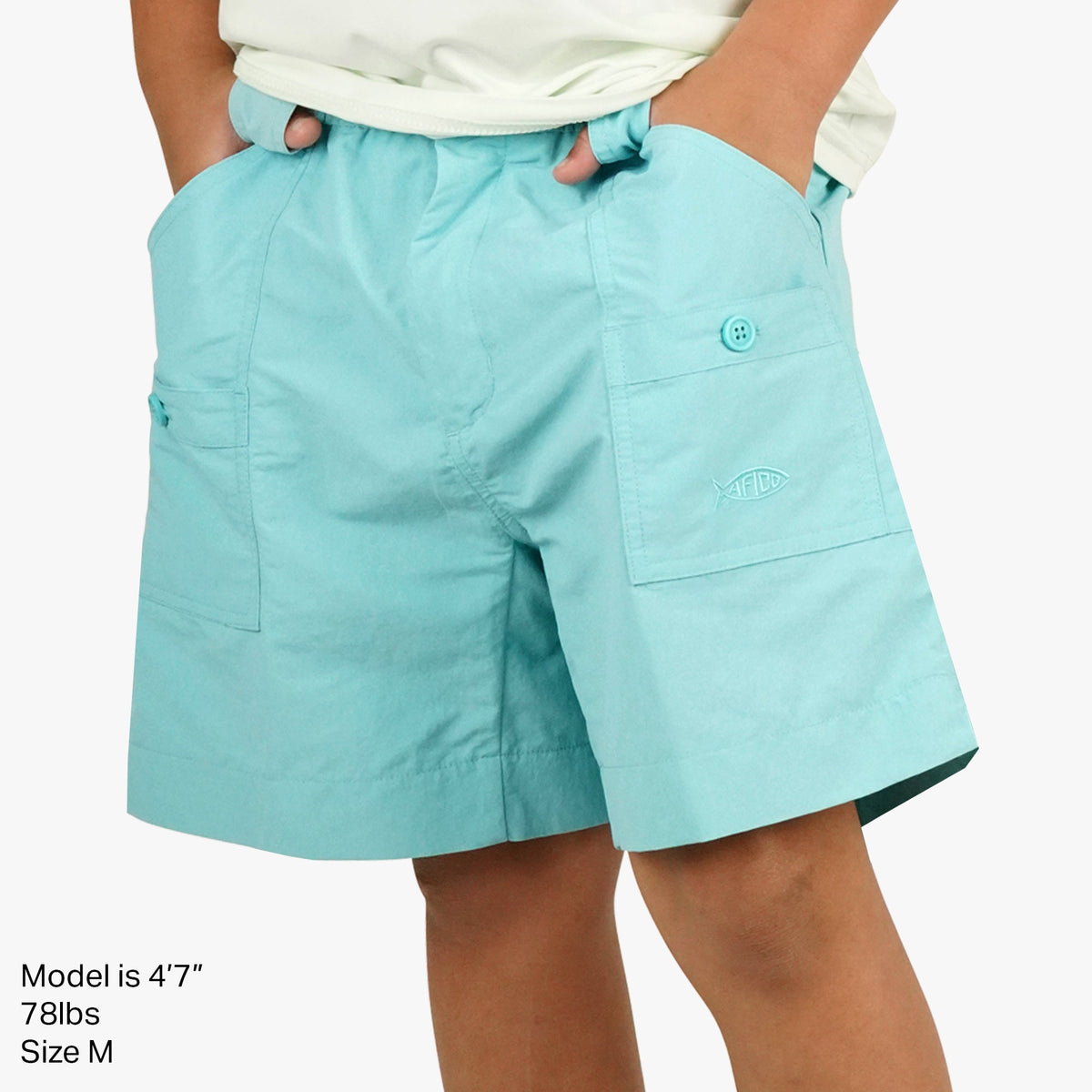 True Red Kids Original Fishing Shorts / AFTCO Customer Favorite