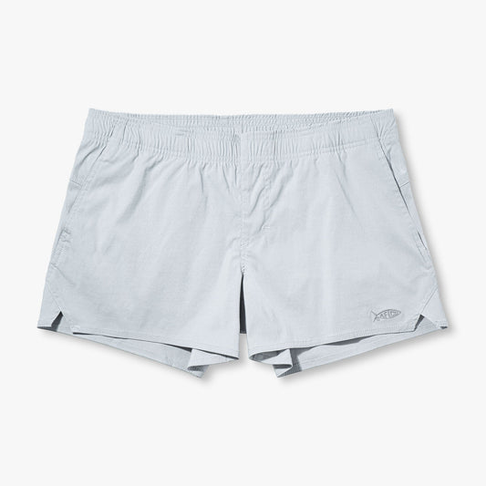 Light Gray Women's Sirena Hybrid Tech Shorts / AFTCO Discount