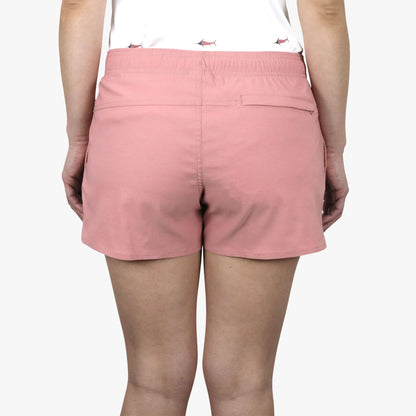 Light Gray Women's Sirena Hybrid Tech Shorts / AFTCO Discount