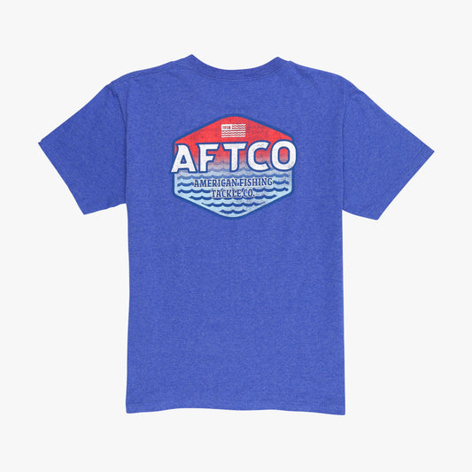 Charcoal Heather Youth Sunset SS T-Shirt / AFTCO Value