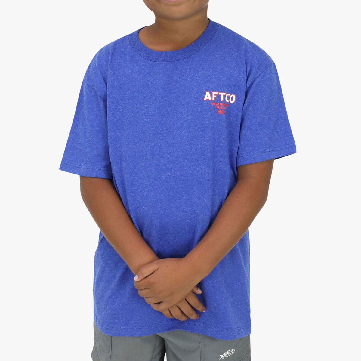 Charcoal Heather Youth Sunset SS T-Shirt / AFTCO Value