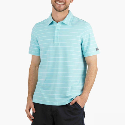 Slate Blue Heather Butterfish Fishing Polo Shirt / AFTCO Popular