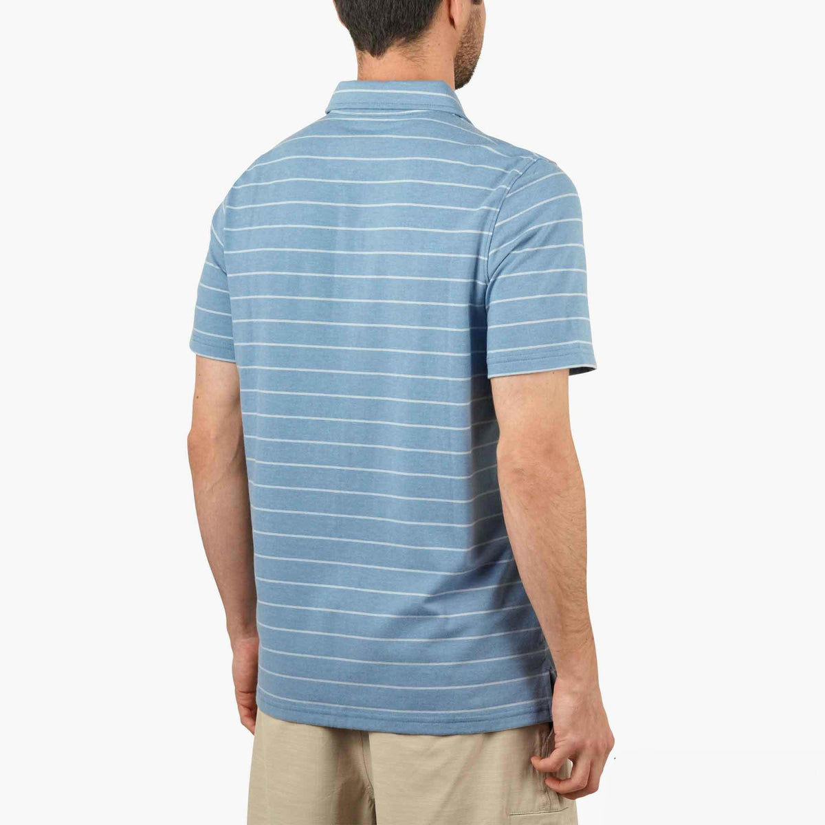 Slate Blue Heather Butterfish Fishing Polo Shirt / AFTCO Popular