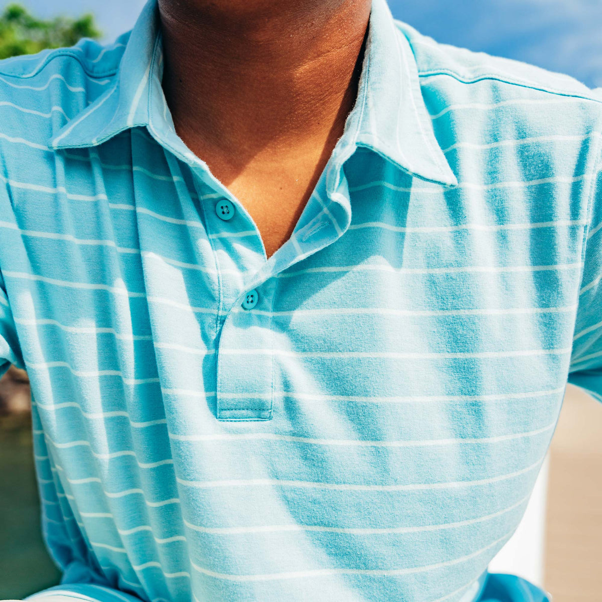 Slate Blue Heather Butterfish Fishing Polo Shirt / AFTCO Popular