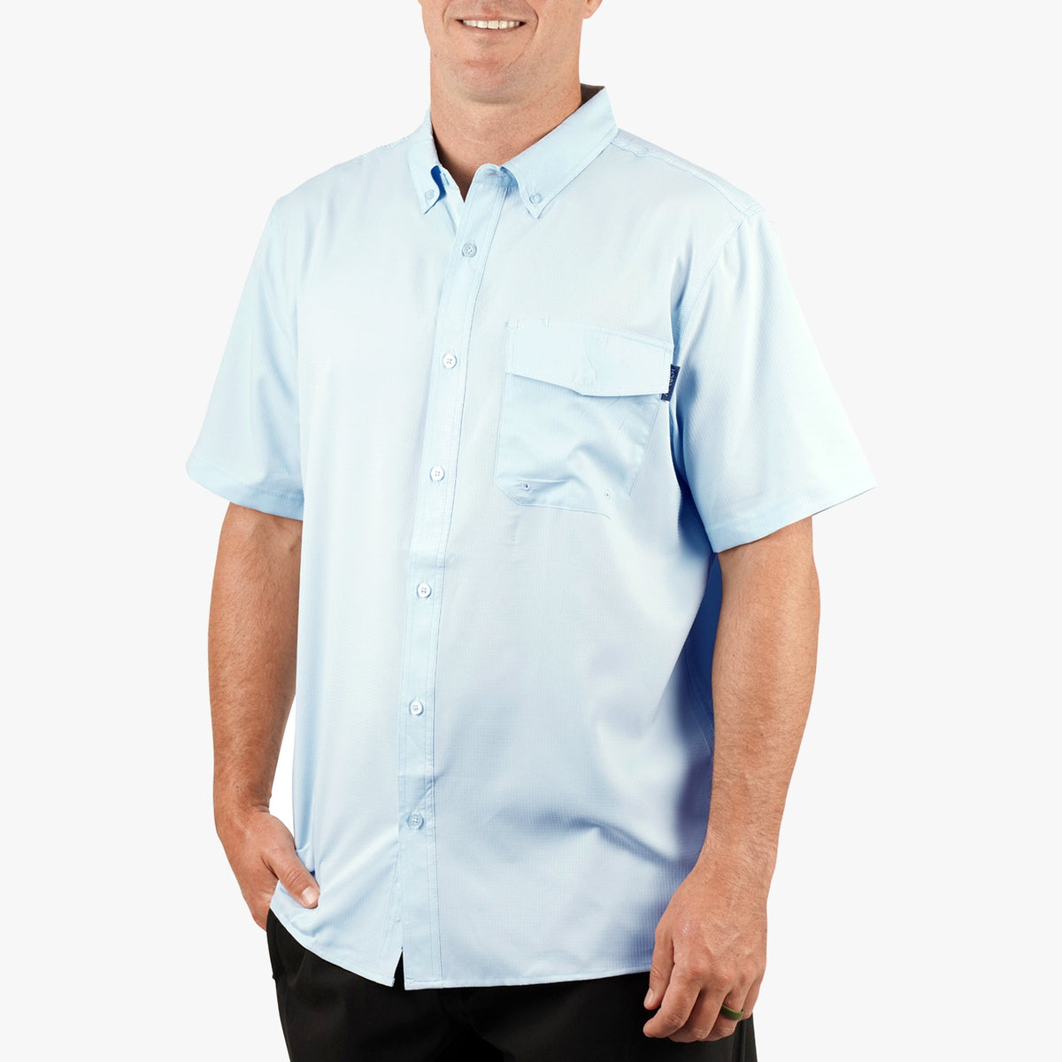 Niagara Mist Palomar SS Vented Fishing Shirt / AFTCO Signature