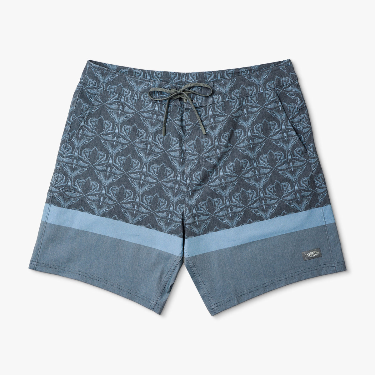 Blue Shadow Cocoboardie Recycled Fishing Boardshorts / AFTCO Featured