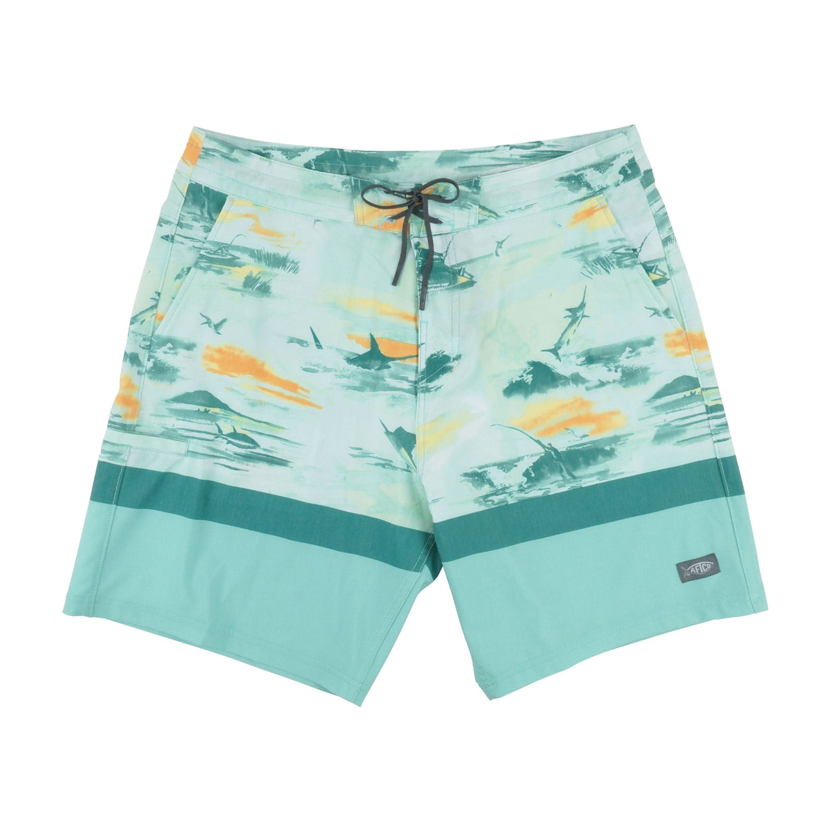 Blue Shadow Cocoboardie Recycled Fishing Boardshorts / AFTCO Featured