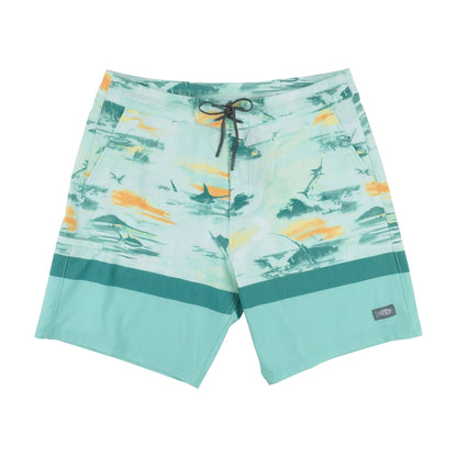Blue Shadow Cocoboardie Recycled Fishing Boardshorts / AFTCO Featured