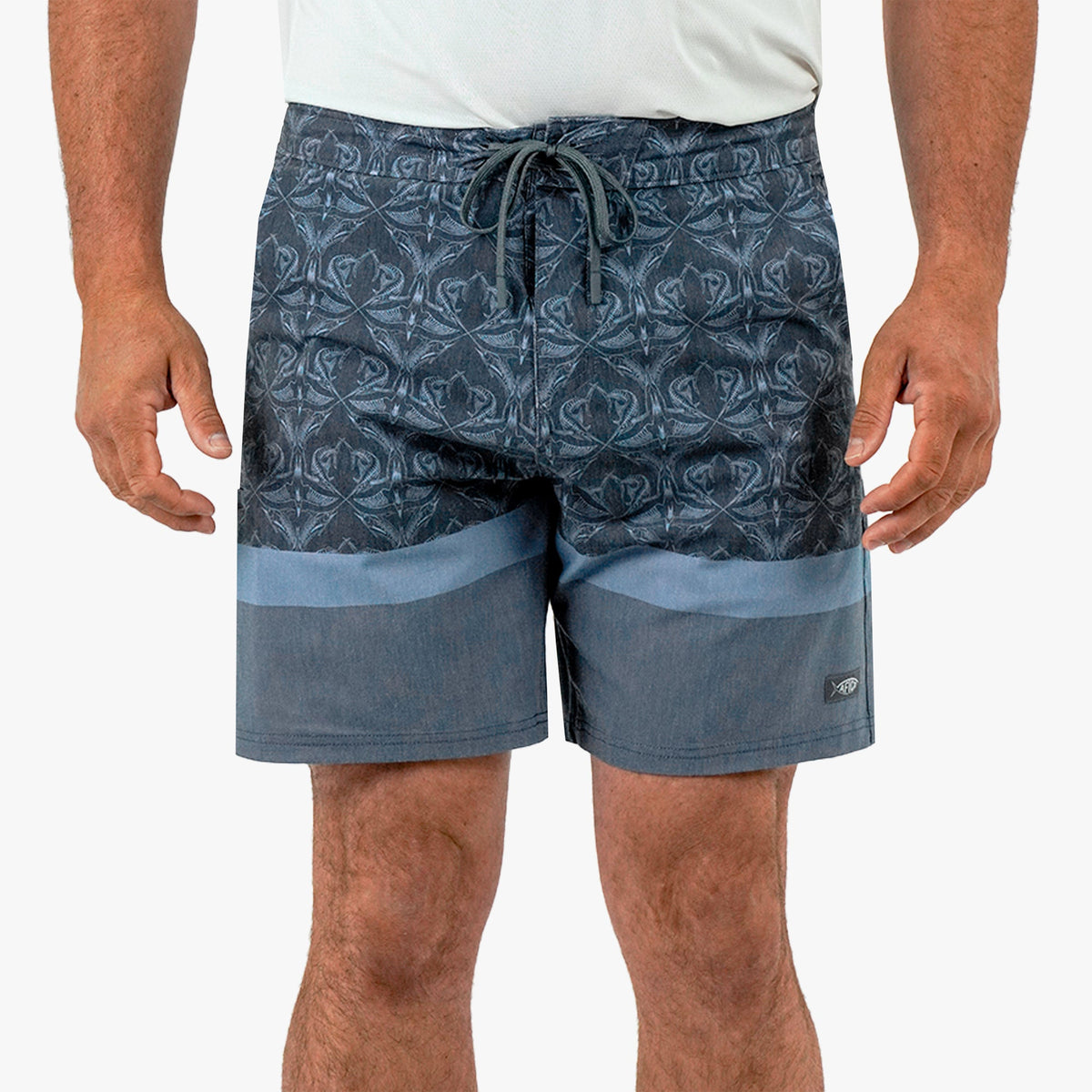 Blue Shadow Cocoboardie Recycled Fishing Boardshorts / AFTCO Featured
